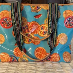 Consuela Citrus Burst Blue Tote in very Good condition.